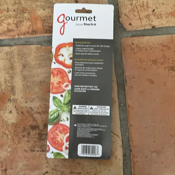 ❤️ NEW Starfrit Set of 4 Paring Knives in Multicolored - Picture 6 of 9